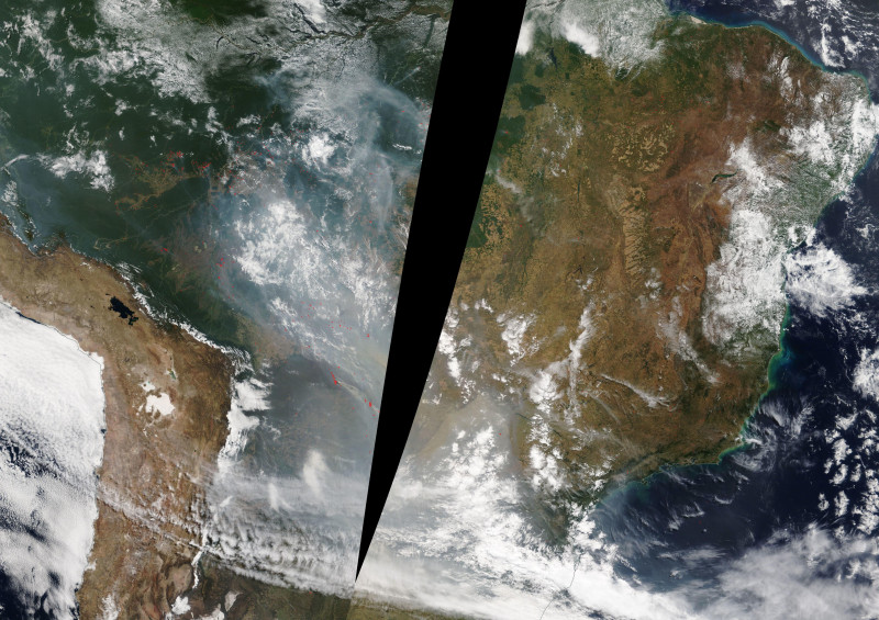 Füstfelhő Forrás: NASA
