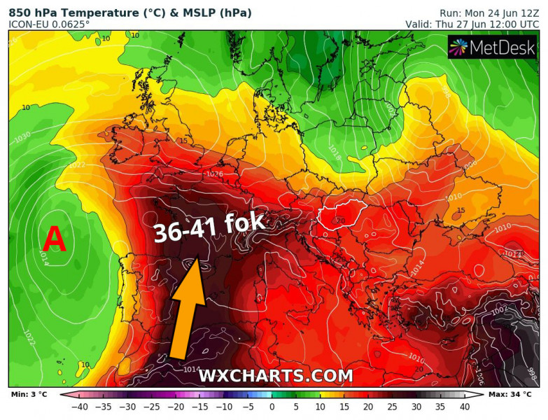 Forrás: wxcharts.eu