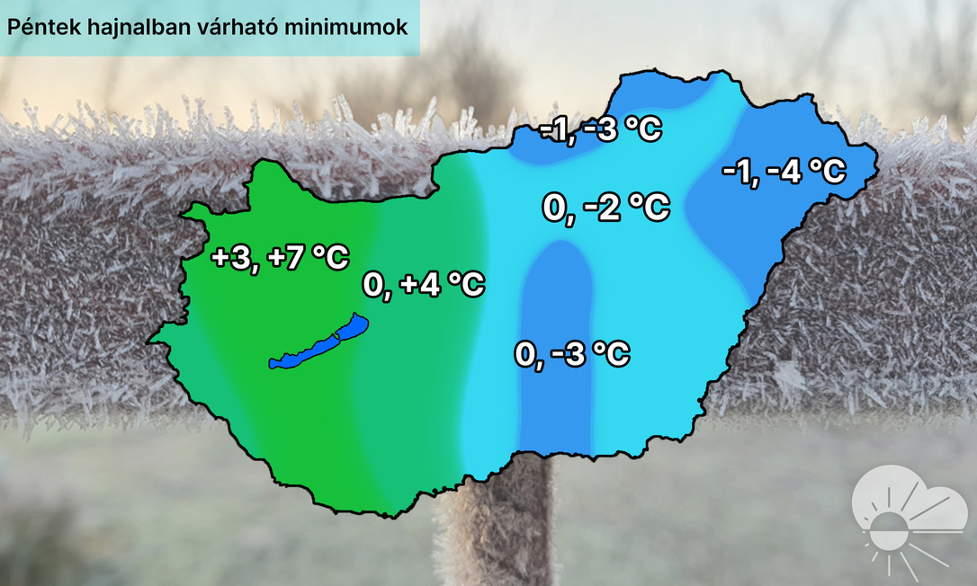 Csípős lesz a péntek reggel