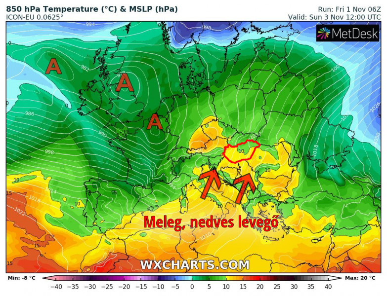 Forrás: wxcharts.com