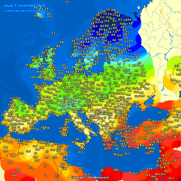 Forrás: meteociel.fr