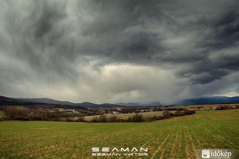 Hózápor Debrőd térségében 2015.04.04