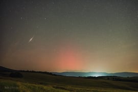 Sarki fény és egy fényes meteor, Debrőd 2023.09.12. 20:48