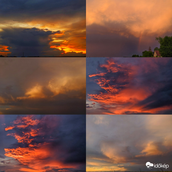 Vihar utáni színpompás alkonyat
