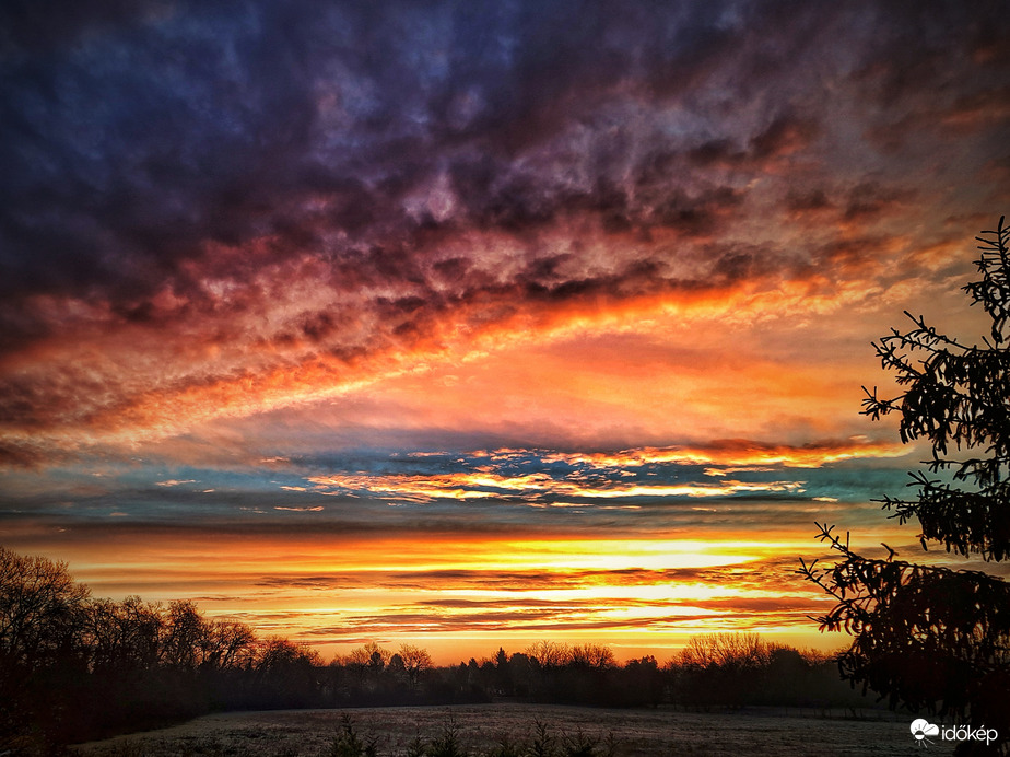 Januári napkelte ragyogása