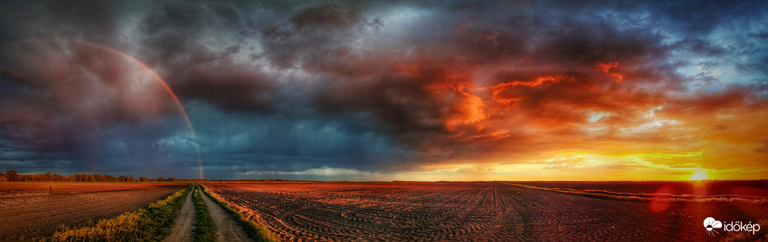 Záporfény és április búcsúztató  szivárvány