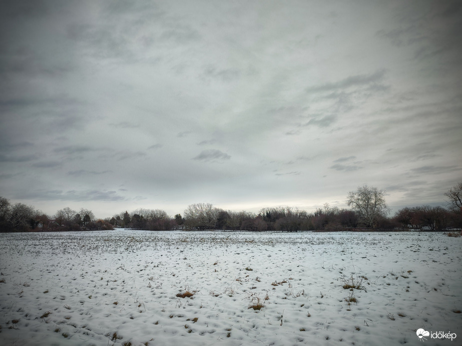 Régen volt havas táj Szenteste napján