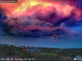 Kis tubát kapott lencsevégre a kaposvári webkamera