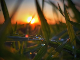 Naplemente az esős, borús napok után