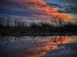 Összkép napnyugta idején