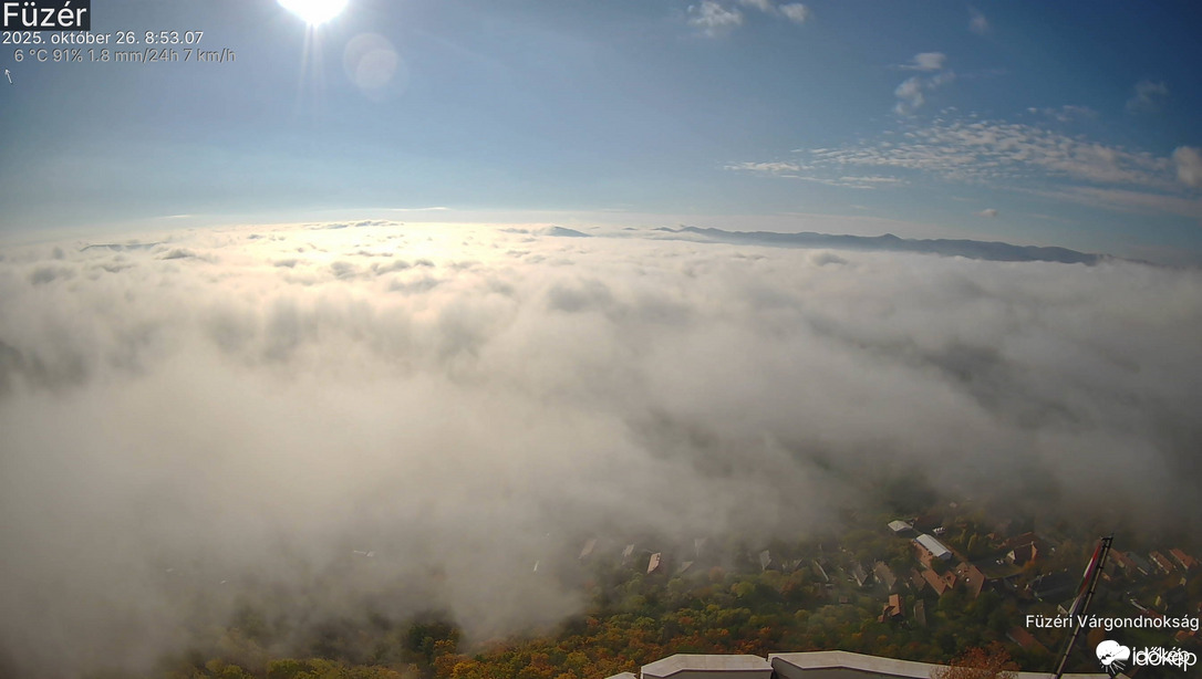 Ködtenger Füzér felett