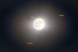 Antares és a Hold együttállása