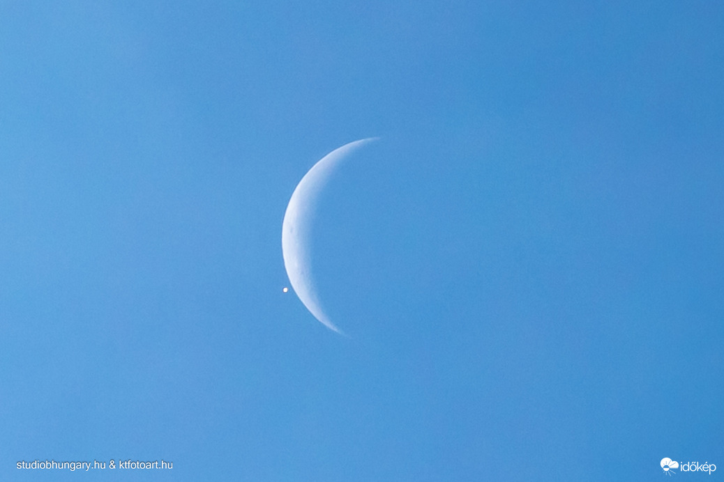 A Hold eltakarta a Vénuszt fényes nappal