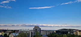 Arcus felhő Budapest felett