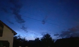 NLC világitó fehők ma hajnalban Szamosdarán Kép 3.