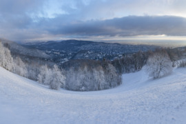 Téli panoráma, Normafa kilátóponton fotózva. 