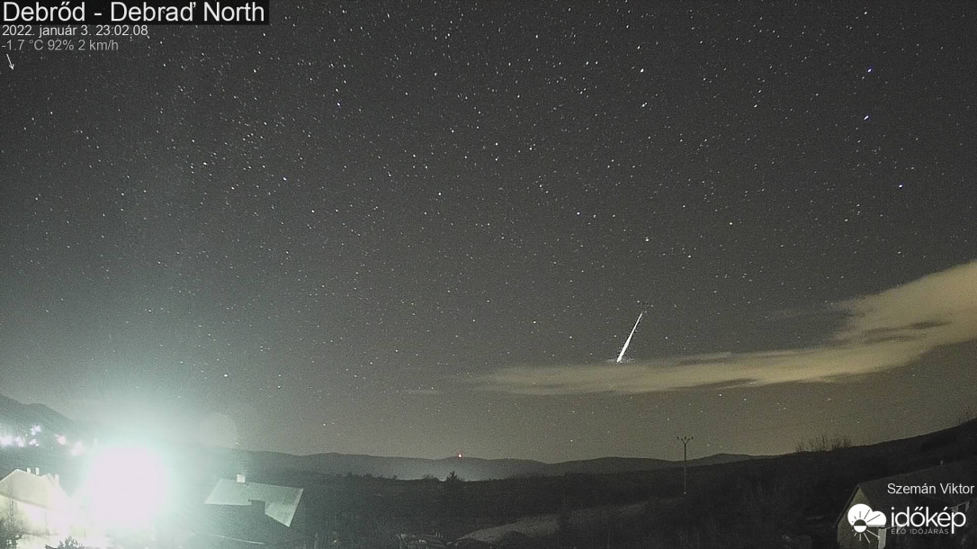 Quadrantidák kameráinkon