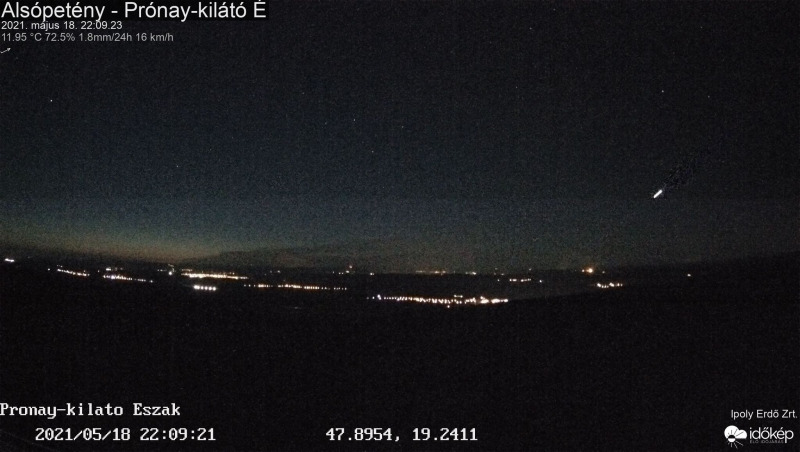 Esti tűzgömb kameráinkon