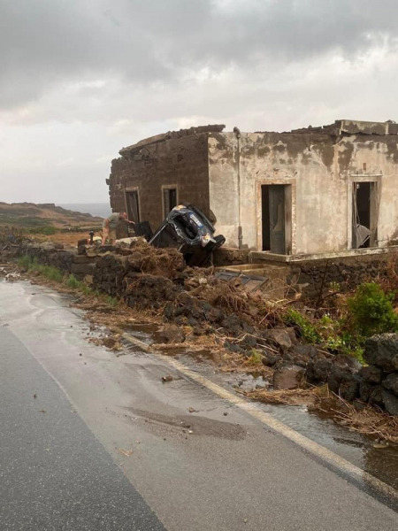 Tornádó pusztított Dél-Olaszországban - Fotó: Facebook/Andrea Gheller (Szicília, Pantelleria)