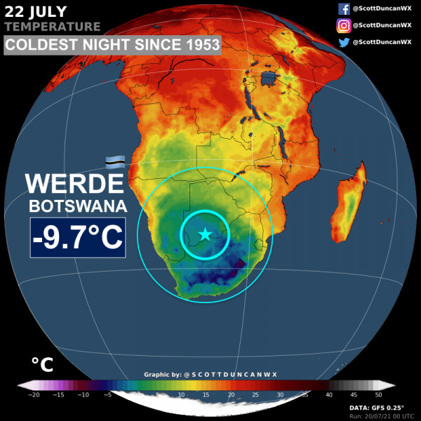 Közel 70 éve nem volt ilyen hideg Botswana-ban - Forrás: Scott Duncan/Twitter