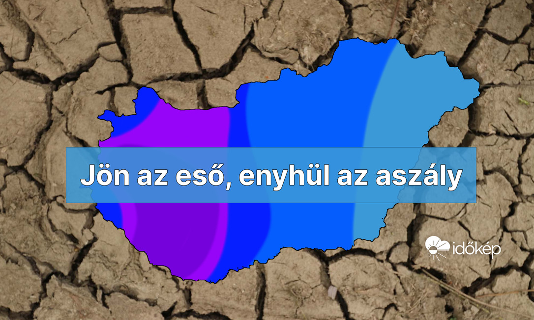 Kedden több hullámban eső, záporok érkeznek