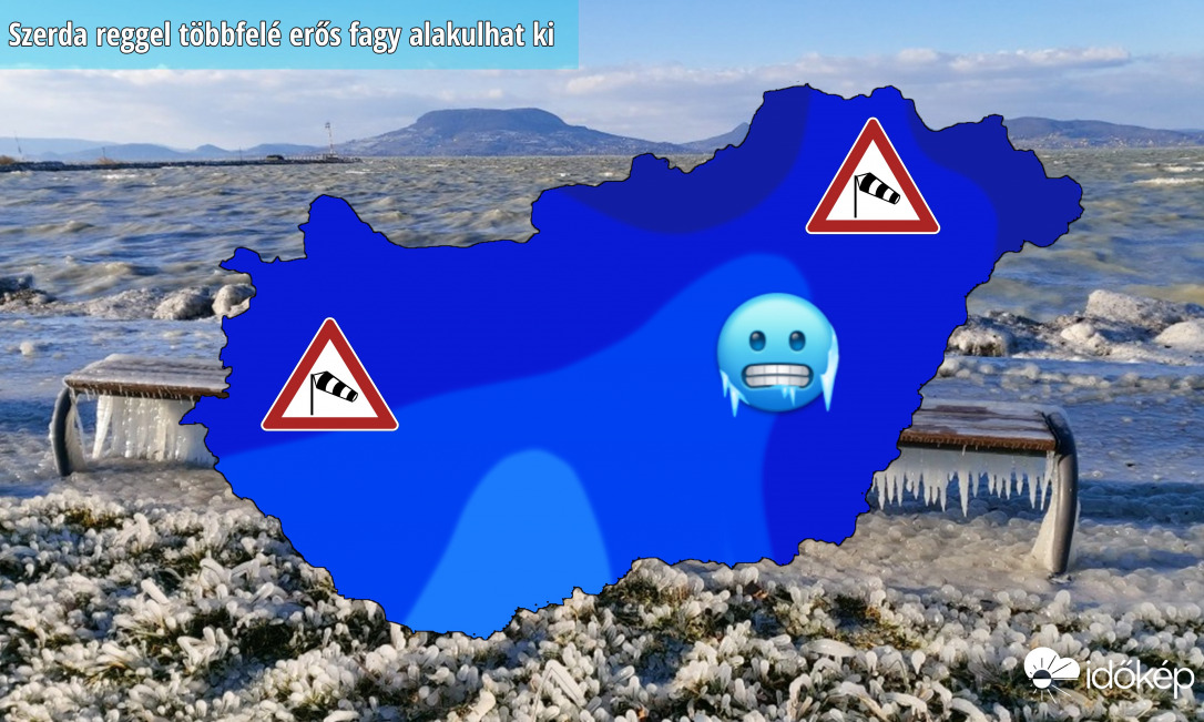 Erős fagyok jönnek szerdára