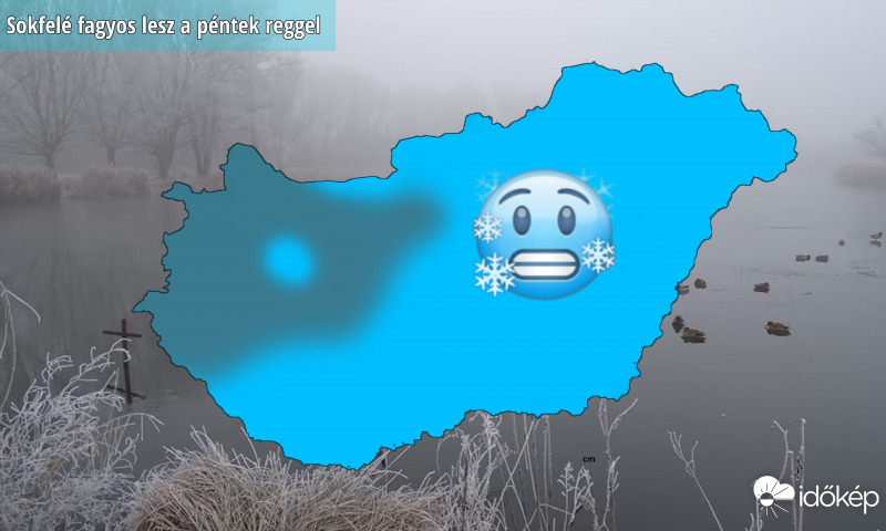 Gyenge fagy jöhet holnap reggel