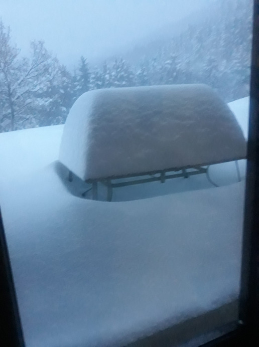 Jókora hómennyiség az Alpokban - Fotó: Facebook/Meteo-Alpes/Graziella Fanjas