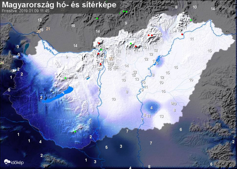 Hótérképünk szerda délelőtt