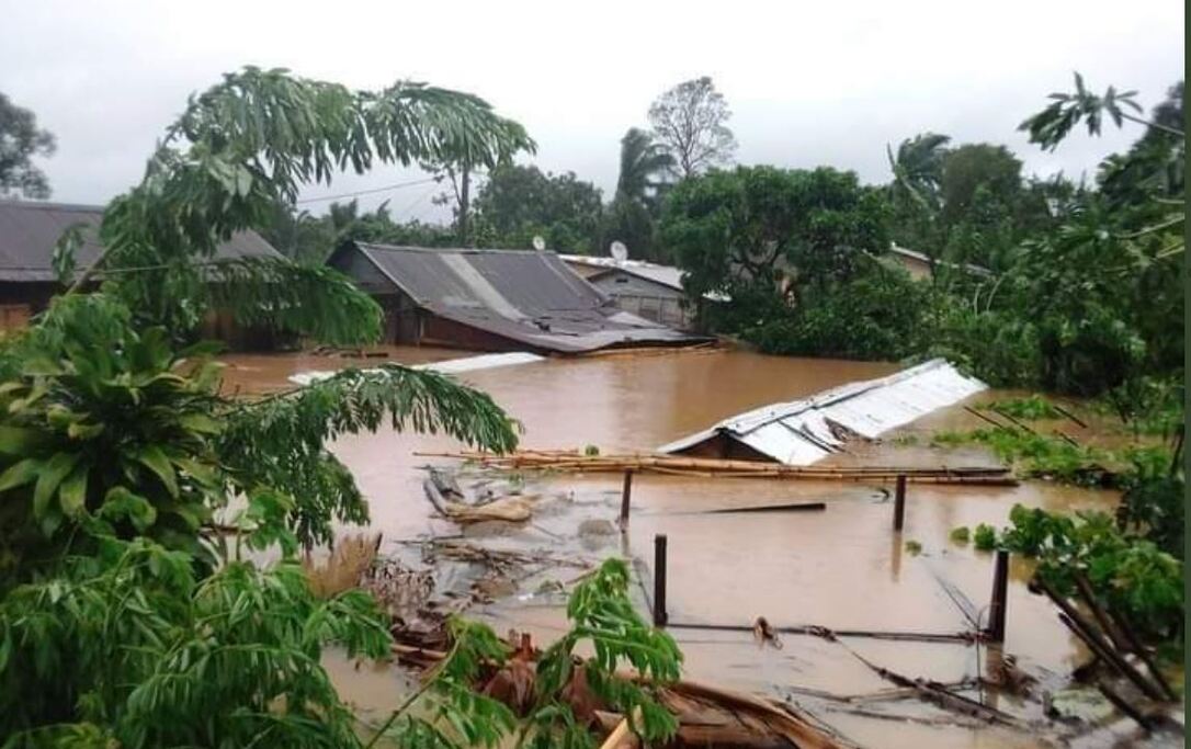 Batsiari ciklon pusztítása Madagaszkáron