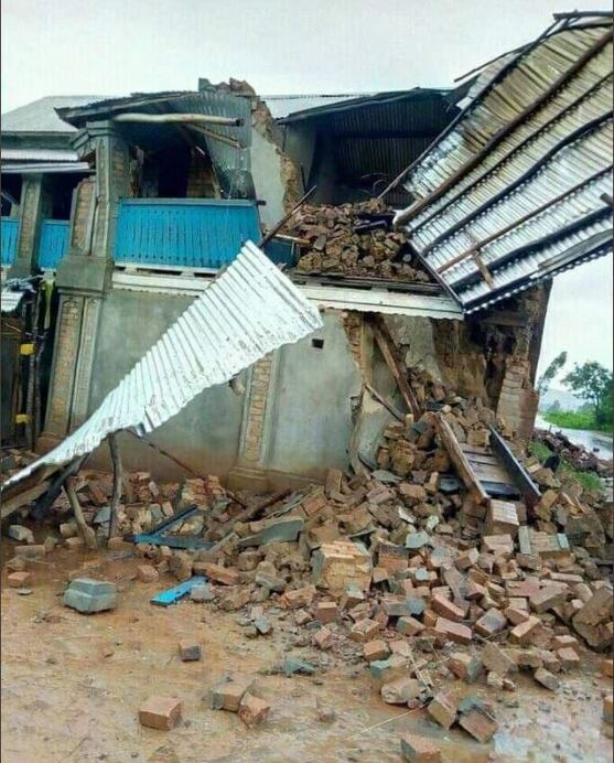 Batsiari ciklon pusztítása Madagaszkáron