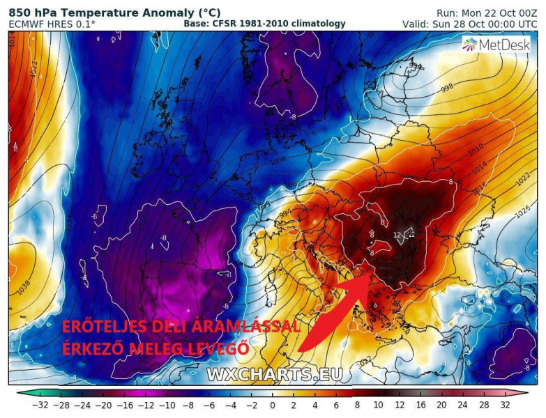 Forrás: wxcharts.eu