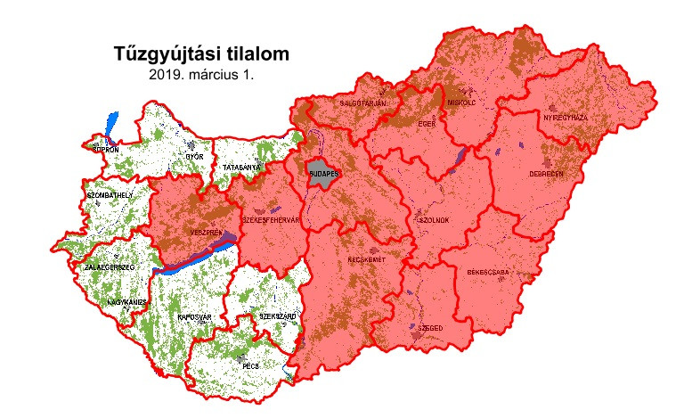 Tűzgyújtási tilalom március elsején