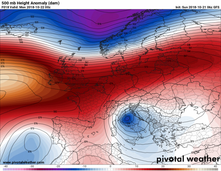 Forrás: Pivotalweather