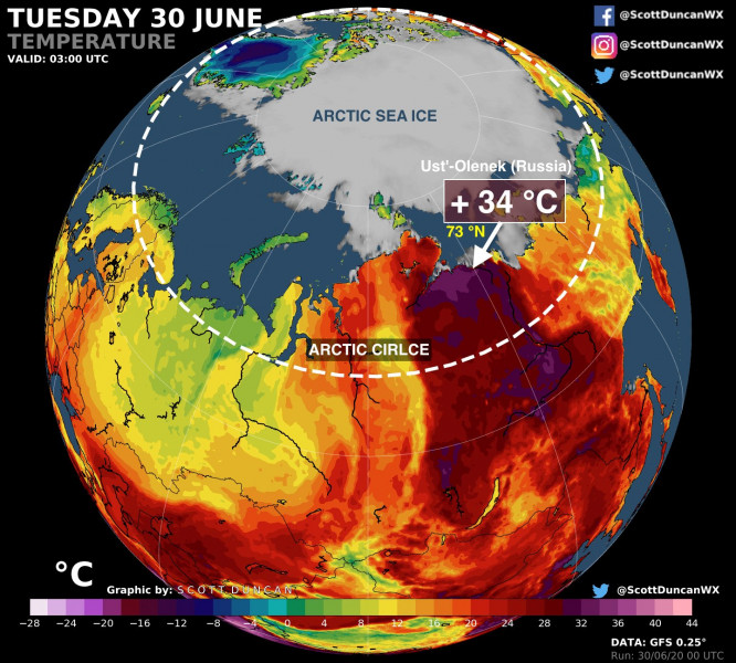 Rekord meleg Szibériában Forrás: Scott Duncan
