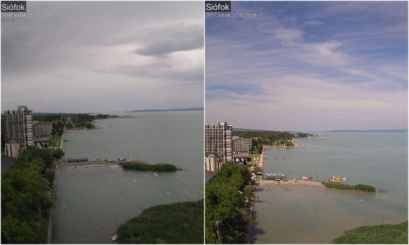 Siófok (most és egy éve)