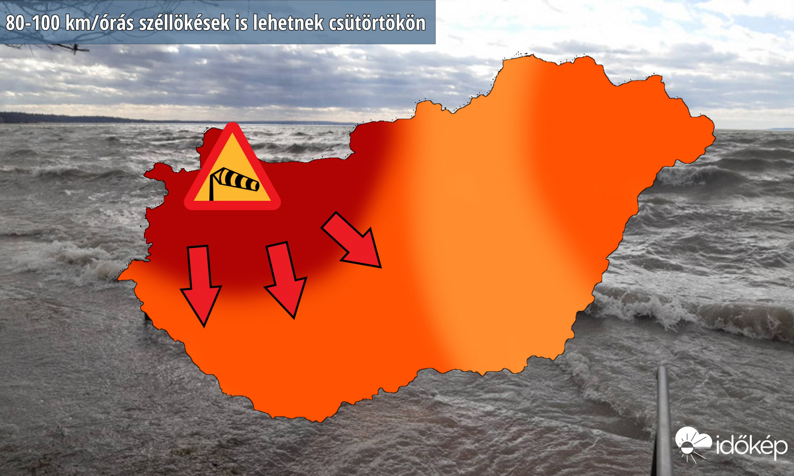 Csütörtökre szélvihar érkezik
