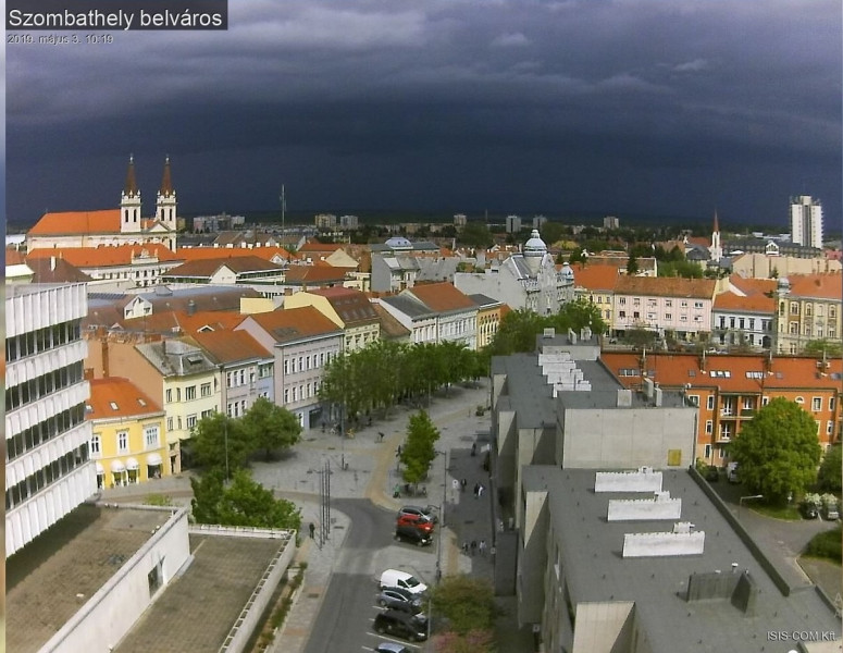 Hidegfront érkezése Szombathelyre