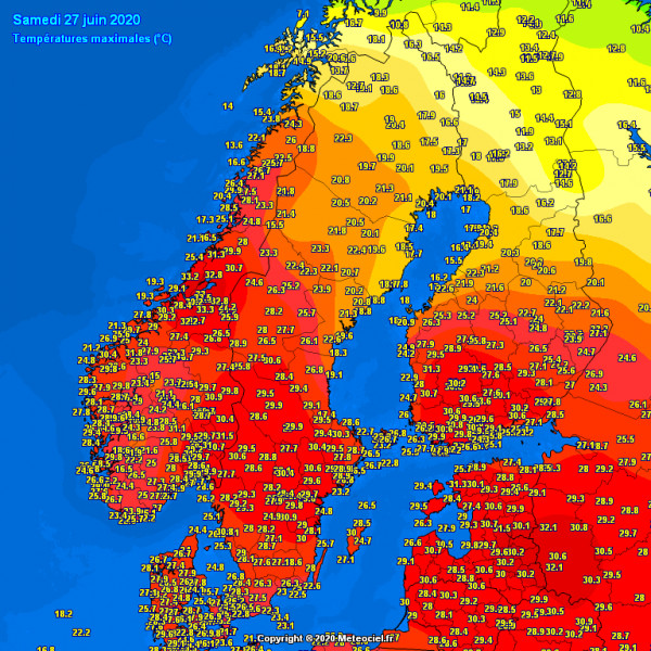 T-max 06.27.  - Meteociel