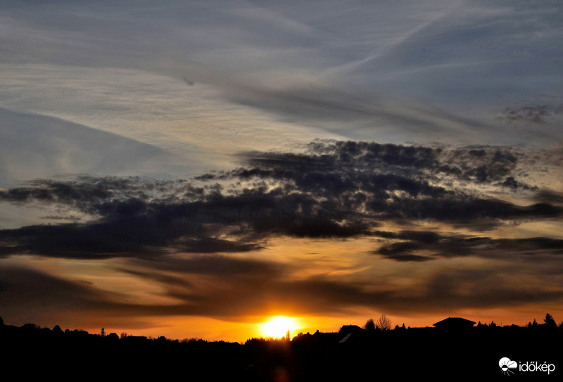 Zalaegerszeg - Mai naplemente felhőkkel