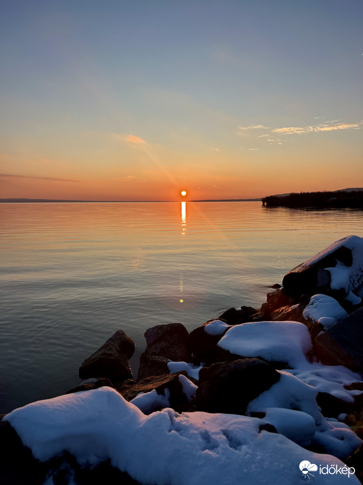 Fagyos melegség/Szigligeti naplemente 11.23.