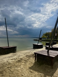 Ilyen volt ma a Balaton Keszthelynél