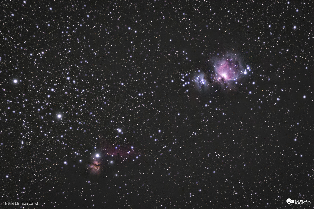 Orion köd és szomszédai