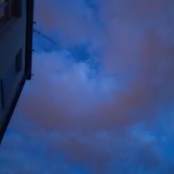 Sarki fény a Bank utca felett