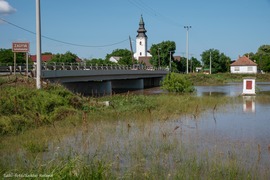 Az áradó Zagyvánál, Jászteleknél!