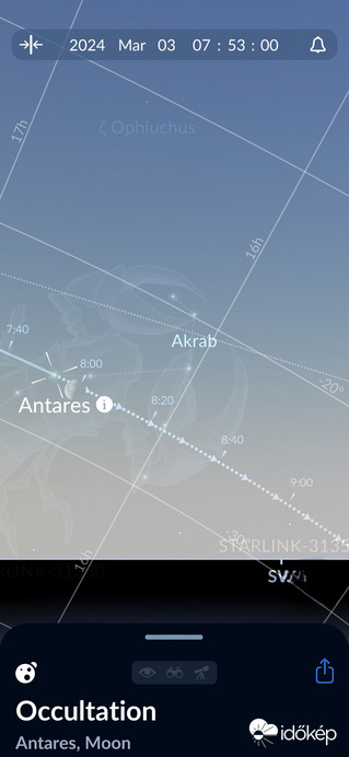 Antares És A Hold Okkultáció