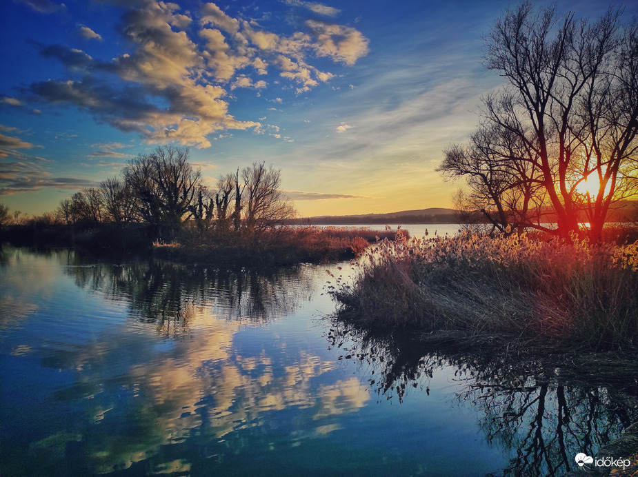 Kis-Balaton szilveszteri naplemente 