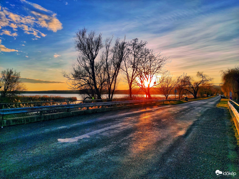 Kis-Balaton szilveszteri naplemente 