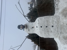 Pomáz dér hóember