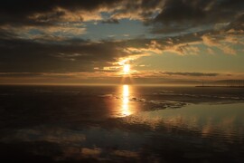 Februári alkonyati varázslat